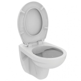 3 в 1 Промо-комплект 2,0 с унитазом EUROVIT Rimless K881201 с крышкой с функцией плавного закрытия E
