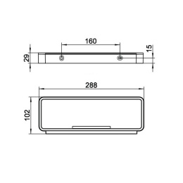 Корзинка для мыла Keuco Plan 14958010051, хром, белый