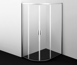 Фото Душевой уголок WasserKRAFT Lippe 45S24, асимметричный, стекло прозрачное, 90 см