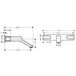 Hansgrohe Axor Urquiola 11043000 Смеситель для раковины