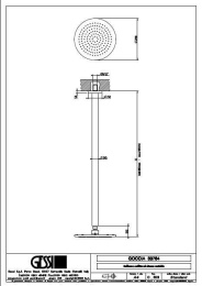 Верхний душ Gessi Goccia (33764#031) хром