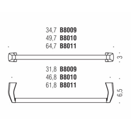 Полотенцедержатель Colombo Design Road B8009.CRQ