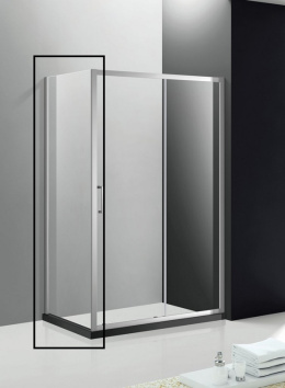 Фото Универсальная боковая панель Cezares Molveno MOLVENO-FIX-100-C-Cr-IV, 100 х 190 см, стекло прозрачно