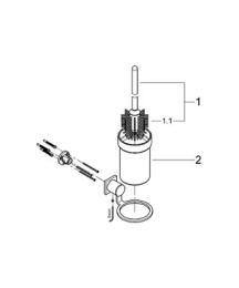 Grohe Allure 40340000 Туалетный ершик, колба стеклянная