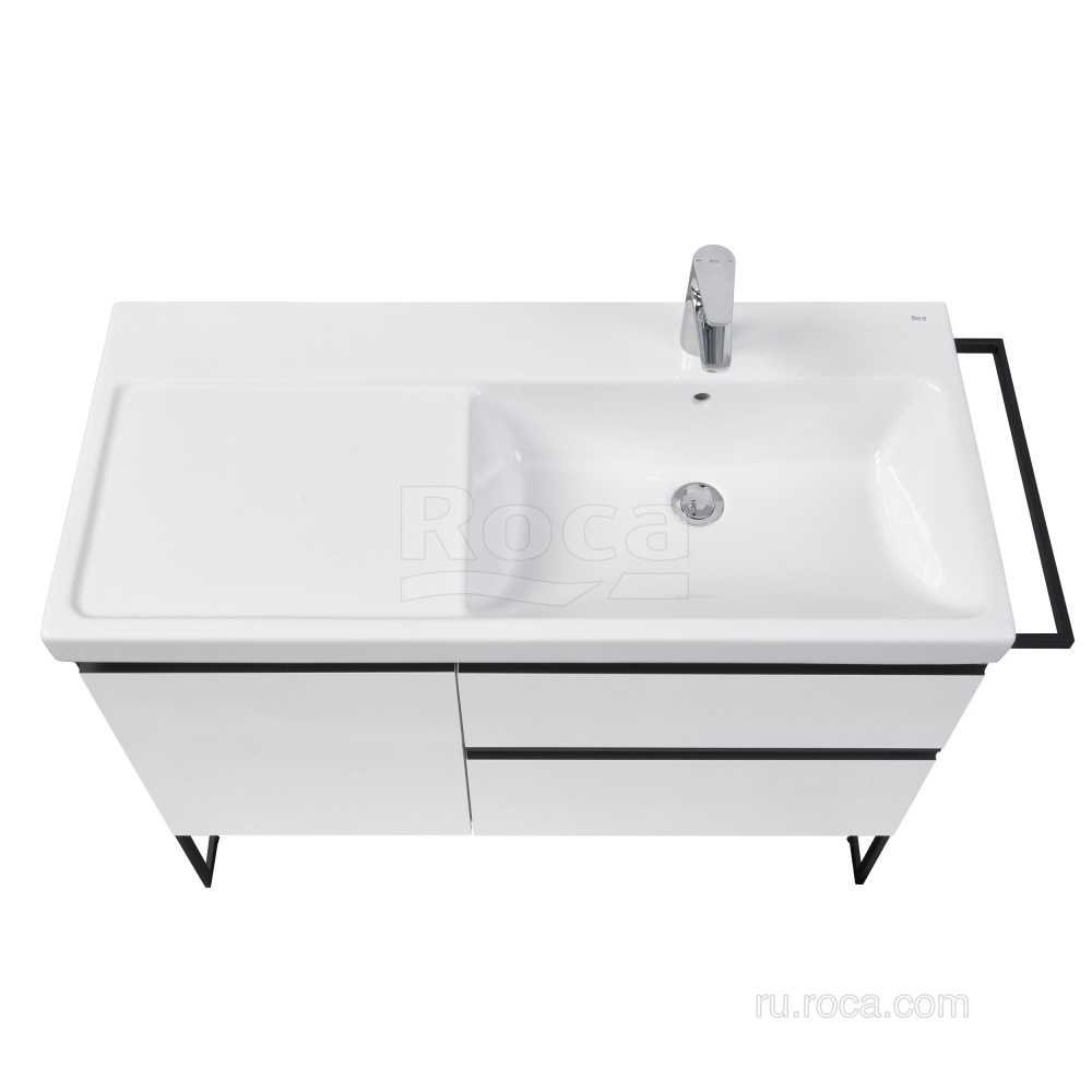 Фото Тумба под раковину Roca Domi (A857478806) белый глянцевый