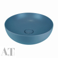 Раковина накладная AeT ELITE ROUND.D.49,5 см. цвет голубой матовый L601T0R0V0140