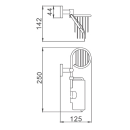 Держатель туалетной бумаги Haiba Серия 86 (HB8603-1) хром