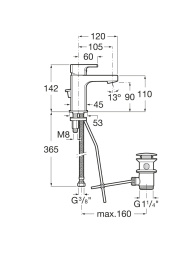 Фото Смеситель для раковины Roca L90 (5A3A01C00) хром