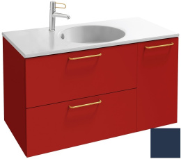 Тумба под раковину Jacob Delafon Odeon Rive Gauche 90 см, EB2543-RX-M67, цвет тёмно-синий матовый, р