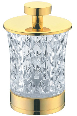 Фото Стакан для ватных дисков Boheme (10215) золото