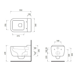 Фото Унитаз подвесной Ceramica CIELO SHUI Big (SHVSB) Белый