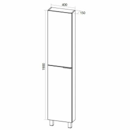 1Marka У92522 Пенал Gaula 40Н 2д.White