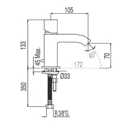 Фото Tres Cuadro Exclusive 40710302 Смеситель для раковины
