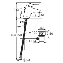 Смеситель Ideal Standard Ceraplus B8204AA для раковины
