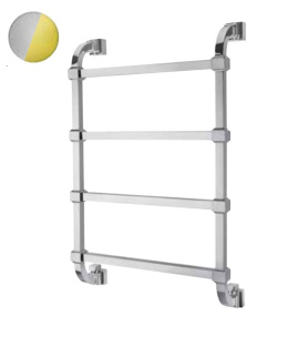 Фото Полотенцесушитель Margaroli Concerto 7324704CON, высота 81 см, ширина 53 см, хром/золото