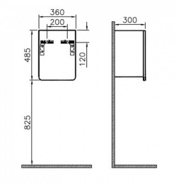 Шкаф подвесной Vitra D-Light (58153) белый