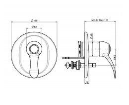 FIMA Carlo Frattini Lamp F3309X2CR Смеситель для ванны