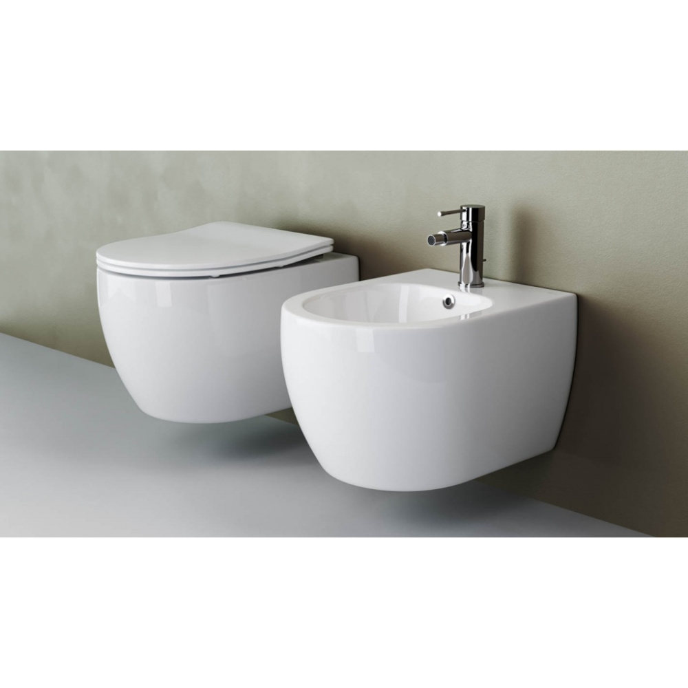 Подвесной унитаз Ceramica Nova PLAY CN3001 с сиденьем