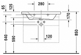 Раковина 80 см Duravit Durastyle 2320800000, белый