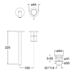 Cristina Tricolore Verde TV27951 Смеситель для раковины