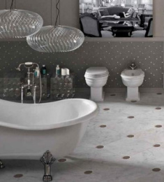 Cielo Windsor EP Ванна (белый/золото)