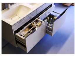 AQWELLA Malaga Mal.01.12/CD Повесная тумба с раковиной 120 см.