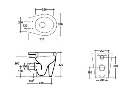 Унитаз напольный Galassia Midas (9909PT)