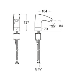 Фото Смеситель для раковины Roca M3 (5A5702C00) хром