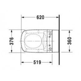 Унитаз Duravit Durastyle 2537590000, белый