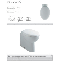 Фото Сиденье с крышкой для унитаза Globo Prima (PR021) хром, белый