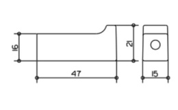 Крючок для полотенца Keuco Edition 11 11114010000, хром