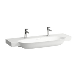 Раковина Laufen New Classic 8.1385.8.000.107.1 120 х 48 х 16.5 см, SaphirKeramik, 2 отверстия, с пер