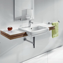 Фото Раковина встраиваемая 52 см Roca Dama (32778S000) белый