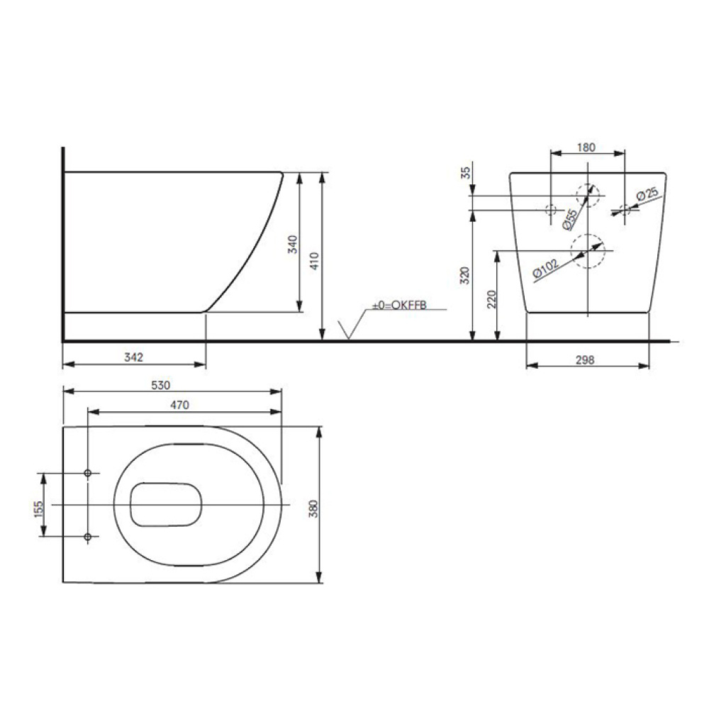 Унитазы Чаша подвесного унитаза Toto NC CW762Y