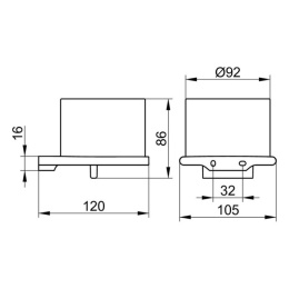 Фото Дозатор жидкого мыла Keuco Edition 400 11552039000, белый/ бронза шлифованная