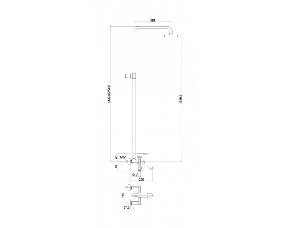 Фото Душевая система Timo Beverly (SX-1060/00) хром