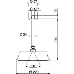 Верхний душ Cisal Shower DS0132807E