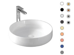 Раковина накладная 48 см ArtCeram Cognac (COL002 15 00) серый
