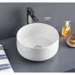 Раковина накладная 35 см ArtCeram Cognac (COL004 05 00) белый