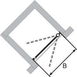 Душевая дверь в нишу Huppe Enjoy Elegance 67000 091 321 80*200 см