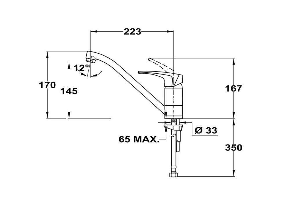 Фото Смеситель Teka Deia 409136210 для кухонной мойки