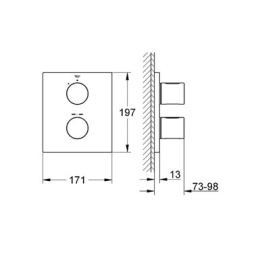 Термостат Grohe Grohtherm 3000 Cosmopolitan 19568LS0 для душа, белый