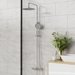 Фото Душевая система с изливом Paini Cox 78CR687 хром