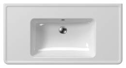 Фото Раковина GSI Classic 105 8723111 белая глянцевая