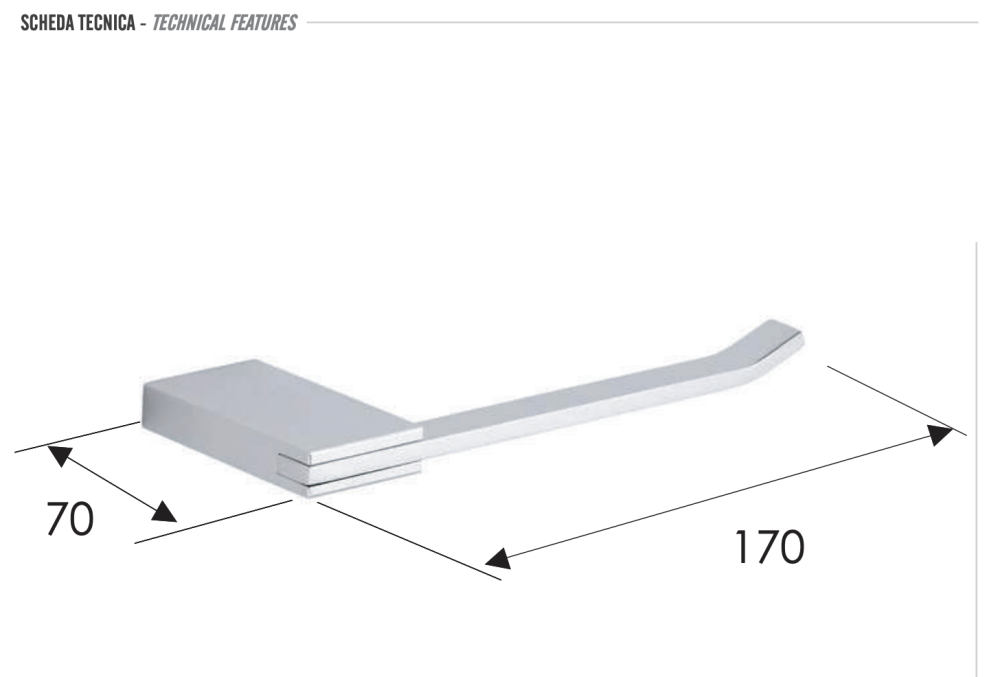 Фото Бумагодержатель Remer Flat FT61CR