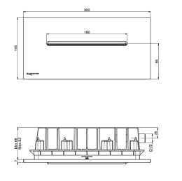 Верхний душ FIMA Carlo Frattini F2782CR каскадный