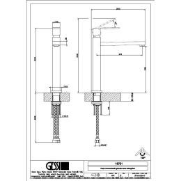 Смеситель для кухни Gessi Rettangolo (16721#031) хром