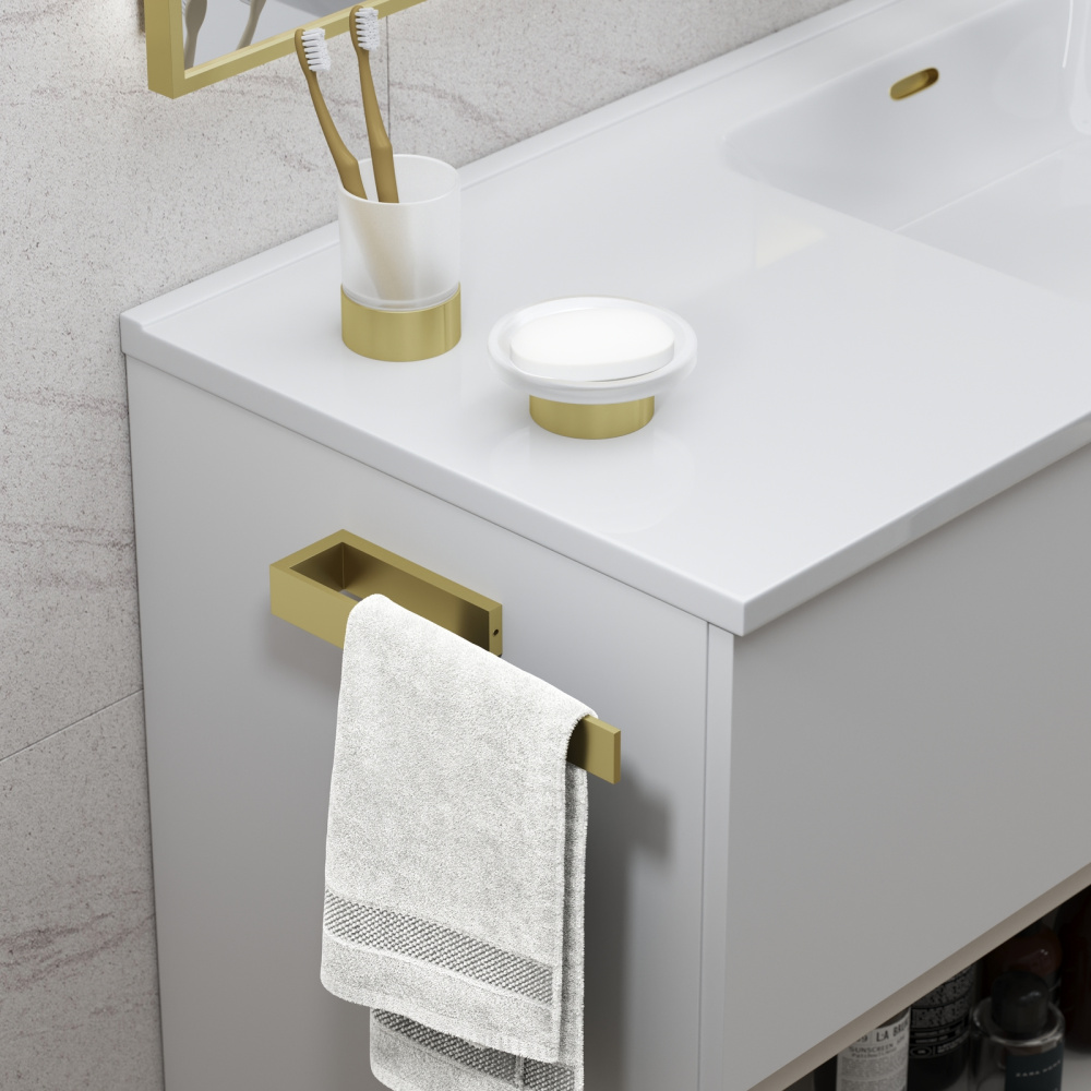 Фото Мыльница настольная Timo Saona 13221/17 золото матовое