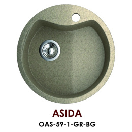 Мойка для кухни Omoikiri Asida (OAS-59-1-GR-BL) серый