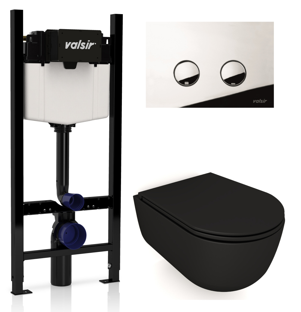 KIT VSCR 7334NEMT Slim P4 Комплект инсталляции 4 в 1, WINNER S BLOCK VS0853202, унитаз DREAM 7334NEM